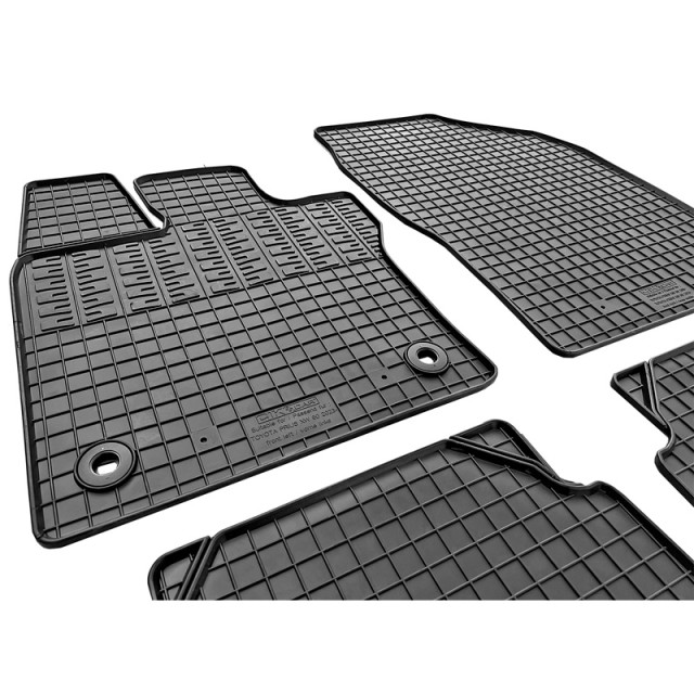 Rubber matten passend voor Toyota Prius V 2023- (4-delig + montagesysteem)
